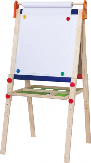 Paper roll and magnets for painting on paper