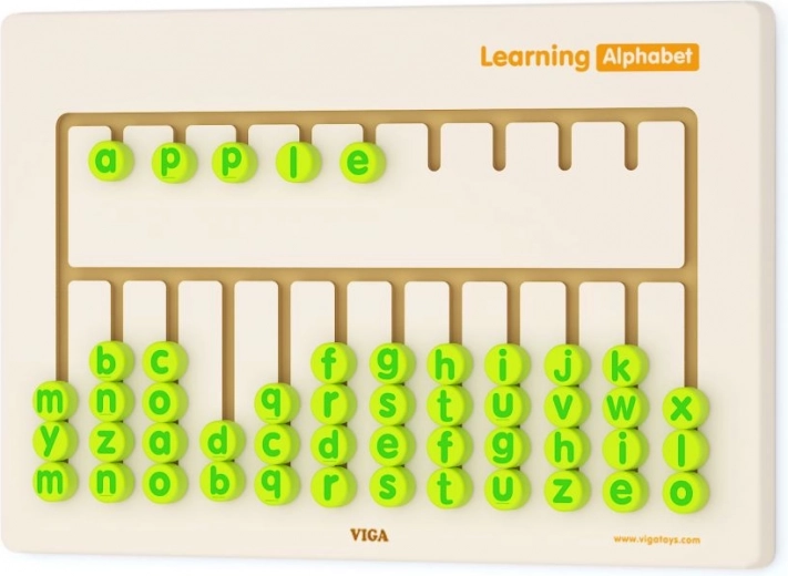 Interactive learning with movable letters