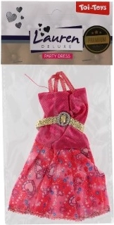 Kleita ar rozā–zeltainiem akcentiem