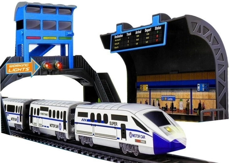 Realistic railway atmosphere
