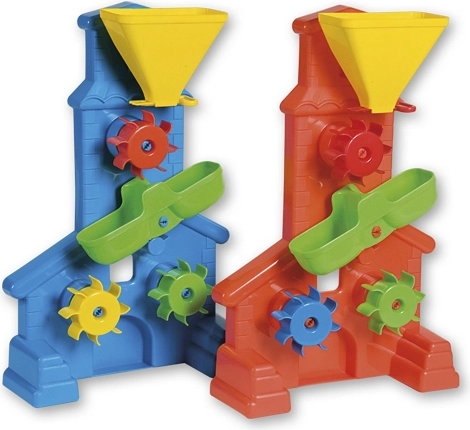 Trīs lāpstiņu riteņi un sadalošs noteces renītis