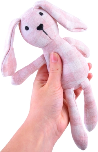 Mīksts plīša trusītis mīļošanai