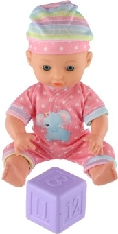 Rozā tērps un mīlīgs izskats