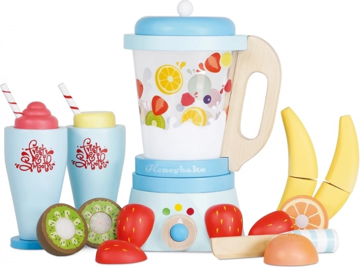 Reālistisks koka mikseris ar noņemamu trauku