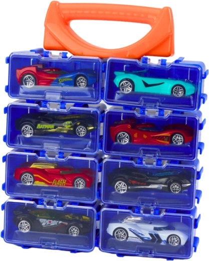 Koferītis ar nodalījumiem un izturīgu rokturi