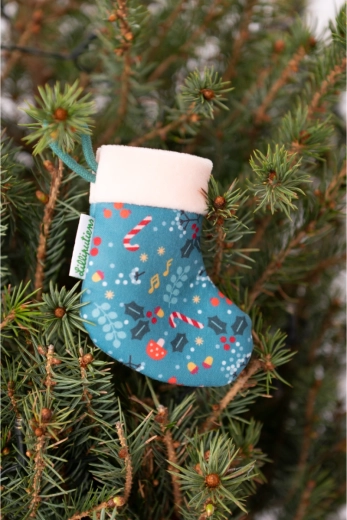 Glowing Blue Stocking