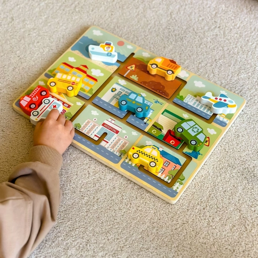 Mācīšanās rotaļājoties: atpazīsti un piešķir pareizo transportlīdzekli