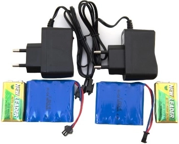 Uzlādējami akumulatori un baterijas komplektā