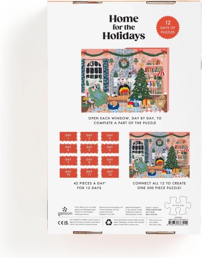 12 days of puzzling: 12 mini puzzles with 42 pieces each