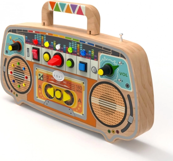 Izturīgs koka korpuss ar rokturi