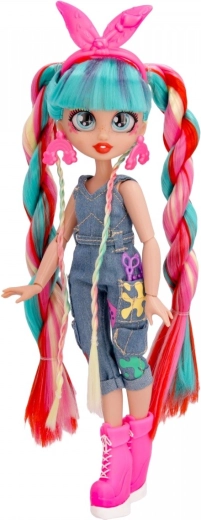 Denim outfit with pink shoes