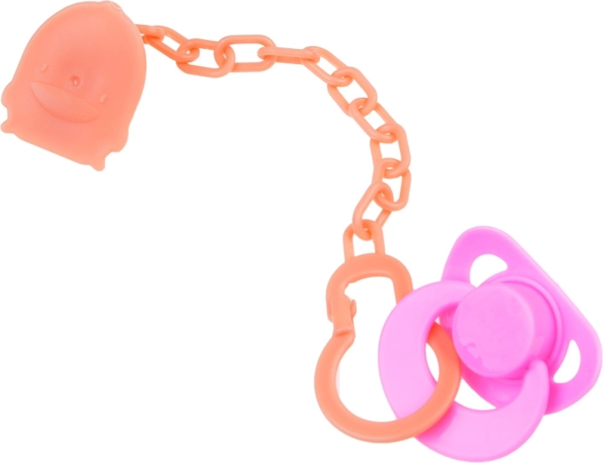 Rozā komplekts un knupītis ar klipsi