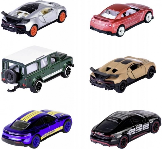 Seši ikoniski modeļi mērogā 1:64