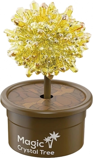 Vizuaľi valdzinošs zelta kristālu koks