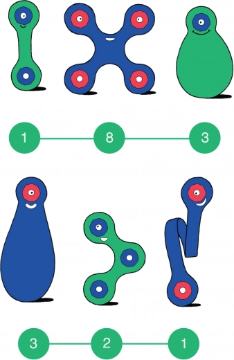 Strong magnets and flexible shapes