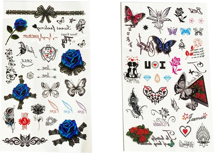 Koši meiteņu motīvi vienā loksnē