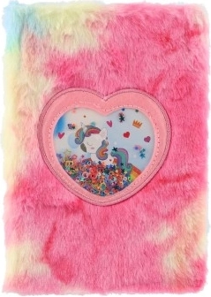 Mīksts pūkains vāks varavīksnes krāsās