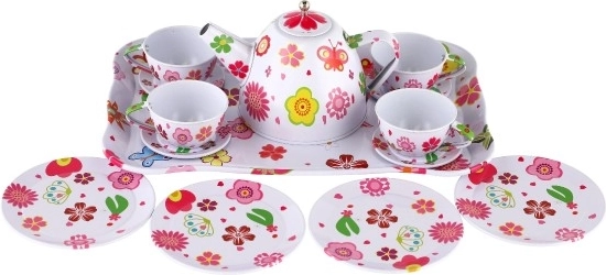 Izturīgs metāla tējas serviss