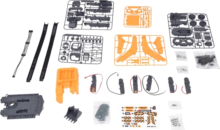 Build a realistic excavator from 133 pieces