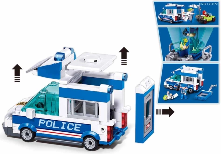 Detalizēts policijas auto modelis