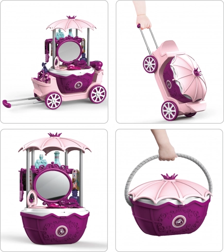 Portable 4-in-1 vanity on wheels