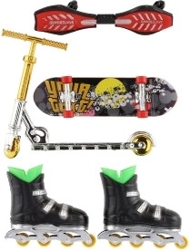 Četras sporta rotaļlietas vienā iepakojumā