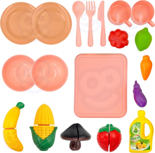 Bagātīgs trauku un pārtikas komplekts