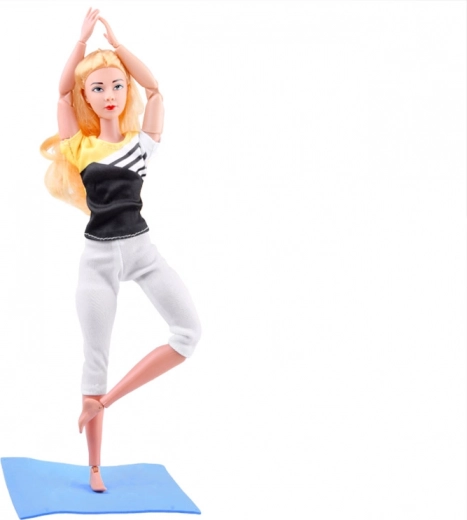 Reālistiskas jogas un fitnesa pozas