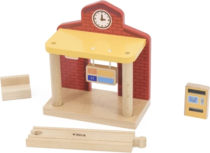 Saderīgs papildinājums koka vilciena trasēm