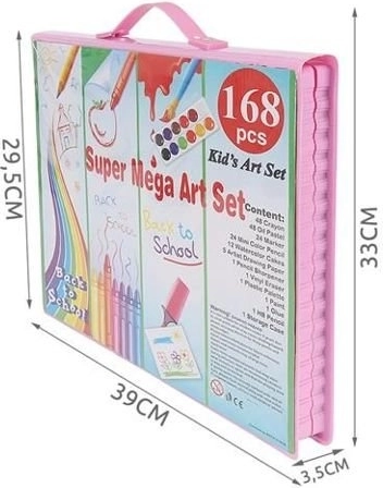 Praktisks rozā koferītis ar rokturi