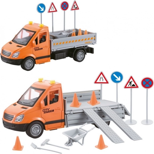 Nolaižama kravas kaste un uzbrauktuves reālistiskai iekraušanai