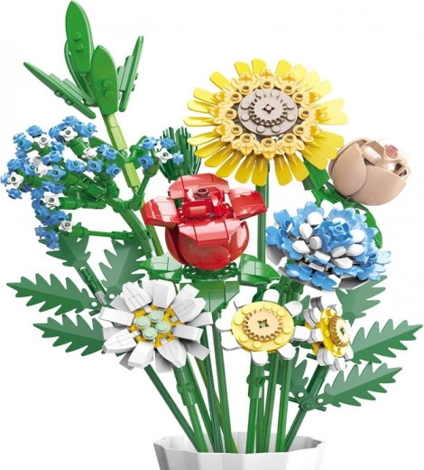 Krāsains un dekoratīvs pušķa komplekts