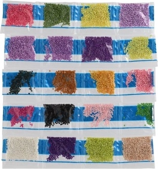 Plaša krāsaino pērlīšu palete