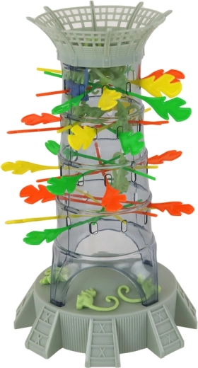 Tornis ar krāsainiem kociņiem