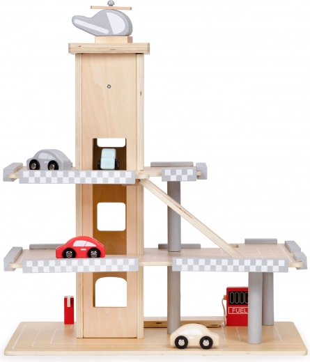 Mašīnītes, helikopters un piederumi komplektā