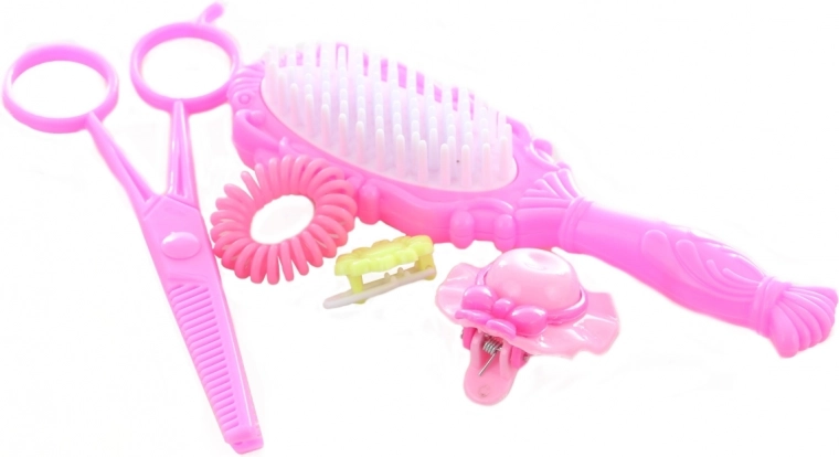 Bagātīgs piederumu komplekts rozā stilā