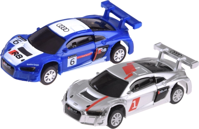 A pair of fast cars in AUDI design