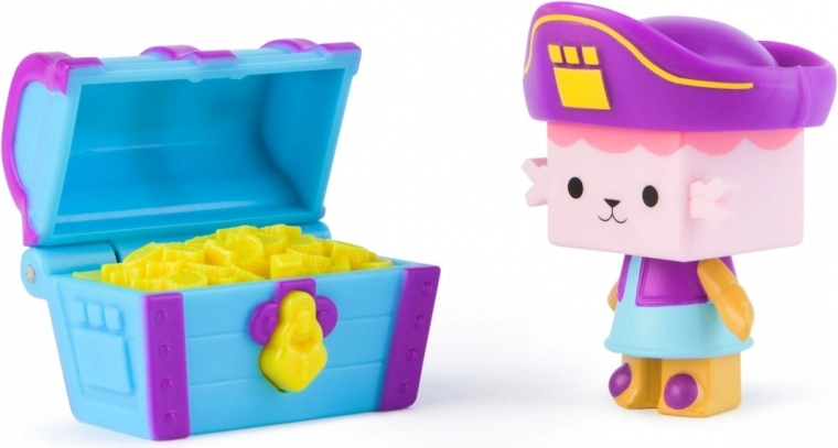 Pirate kitty with treasure