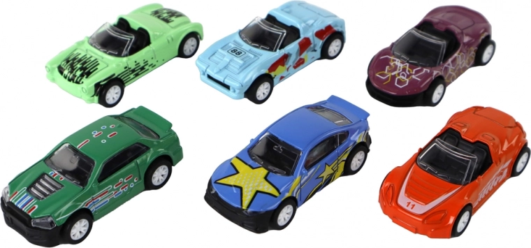 Krāsaina 6 auto kolekcija 1:64