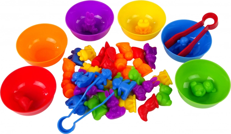 Krāsu šķirošana ar dzīvnieciņiem