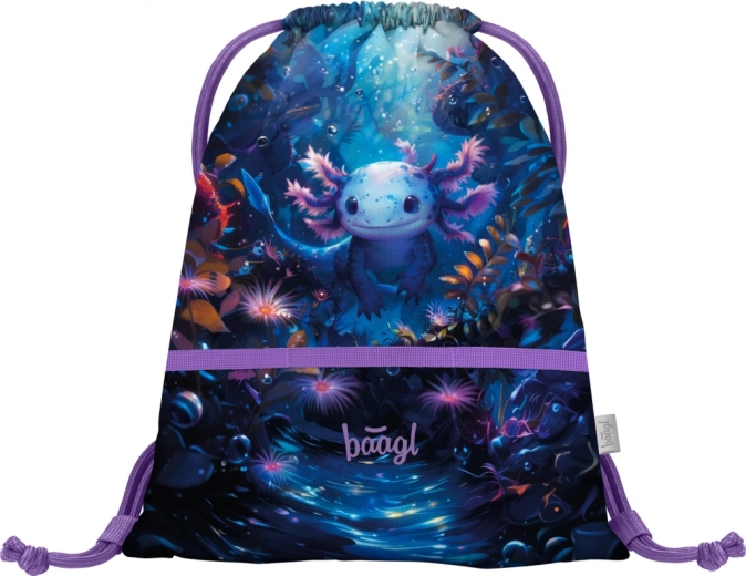 Stilīgs maisiņš ar aksolotli