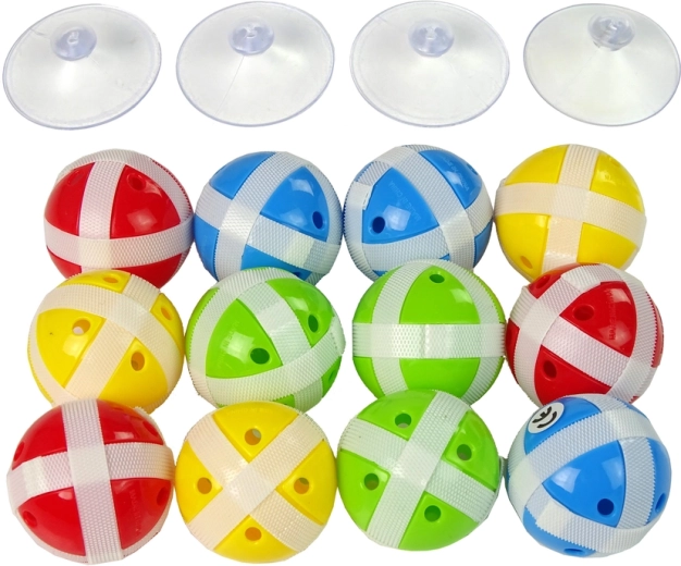 Mīkstas bumbiņas ar lipekli