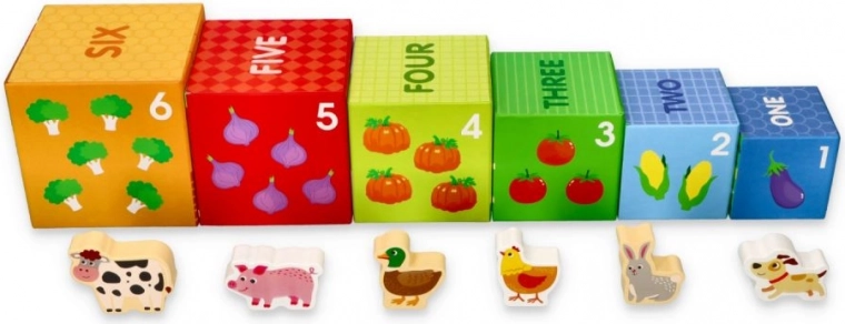 Mācīšanās caur spēli: skaitļi, augļi un ferma