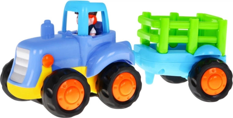 Traktors ar piekabi kravas pārvadāšanai