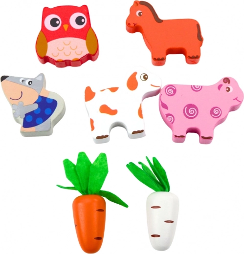Colorful animal figures for learning and storytelling