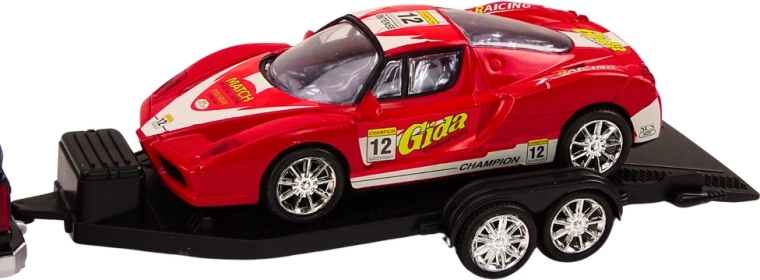 Stilīgs sarkans sporta auto