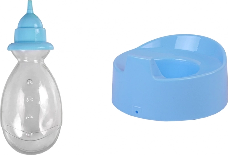 Podiņš un pudelīte komplektā