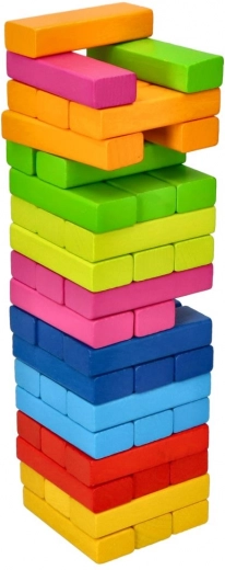 High-quality wooden design in rainbow colors
