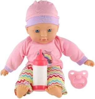 Piepildīta ar pudelīti un knupīti