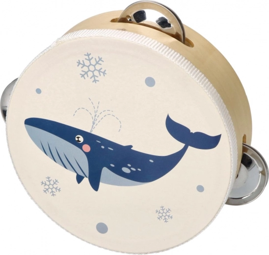 Rotaļīgs vaļa motīvs, ko bērni iemīl